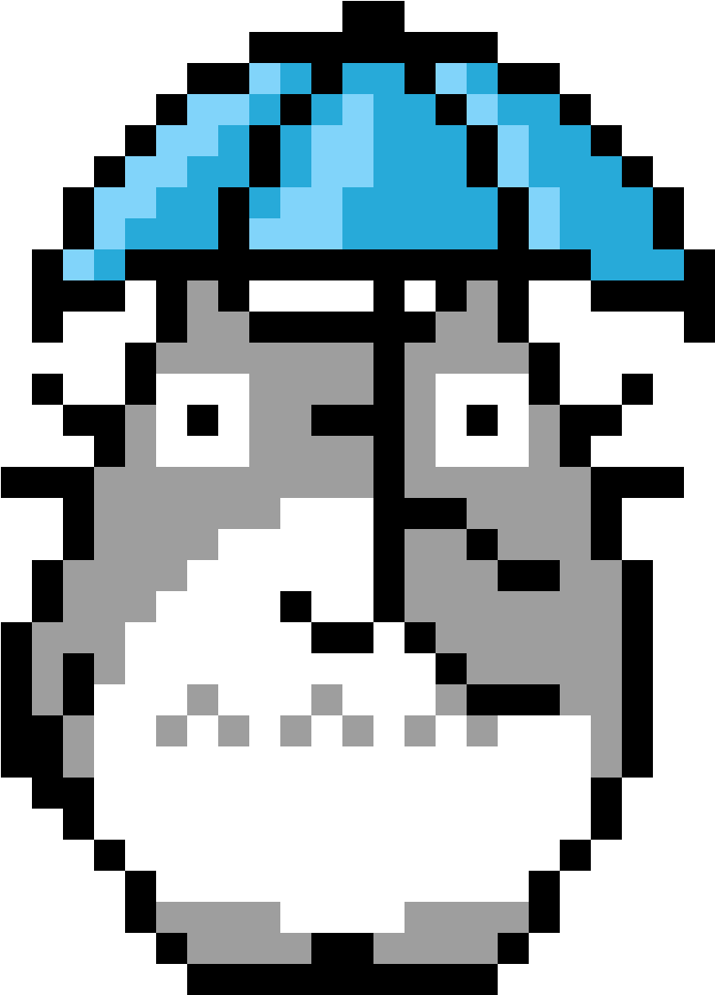 Totoro - Pixel Art Totoro (1120x1190), Png Download