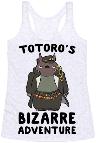 Totoro's Bizarre Adventure Racerback Tank Top - Active Tank (484x484), Png Download