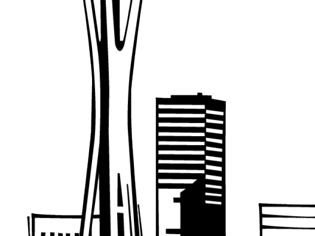 Space Needle Cliparts - Space Needle Illustration (640x480), Png Download