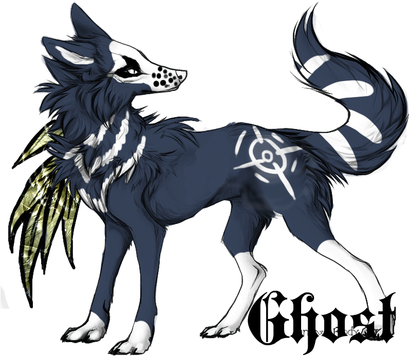Animated Wolf Adoptable By Adoptrixen-d7crxqi - Good Charlotte I Just Wanna Live 2004 Uk Cd Single (858x765), Png Download