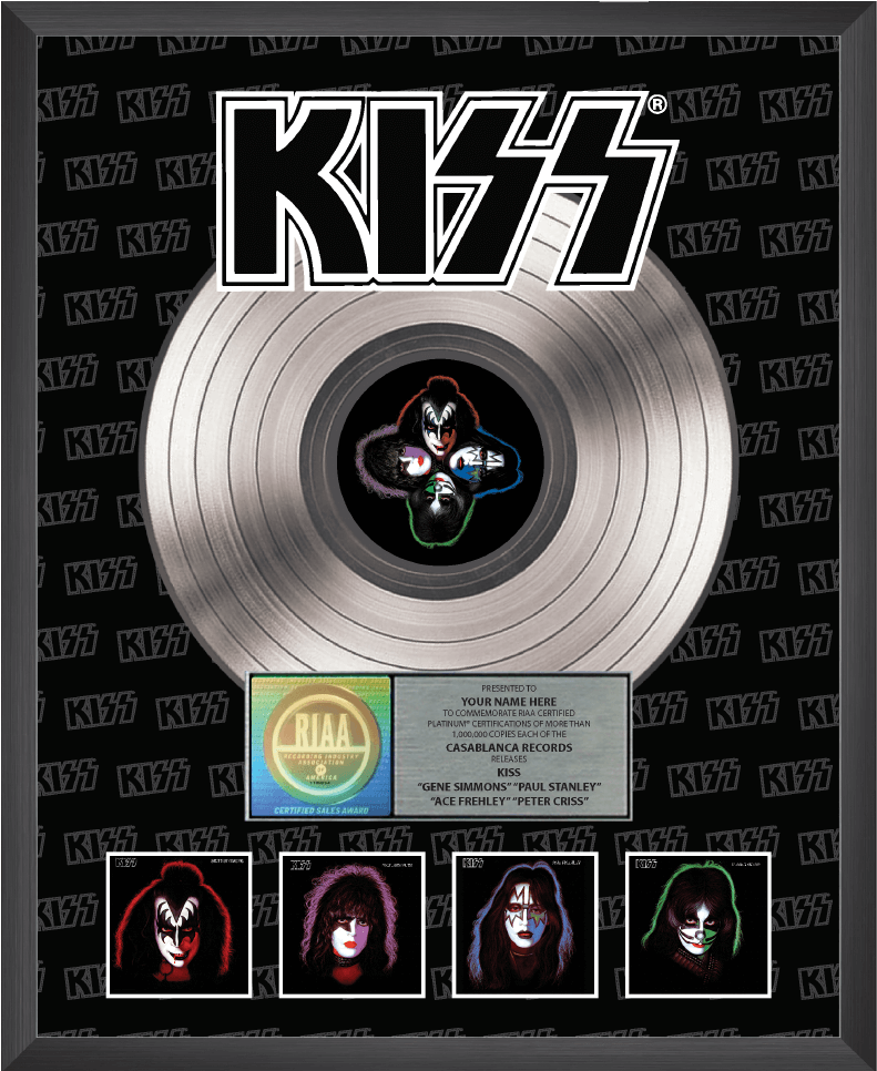 Personalized Solo Album 40th Anniversary Record Award - Kiss (1000x1000), Png Download