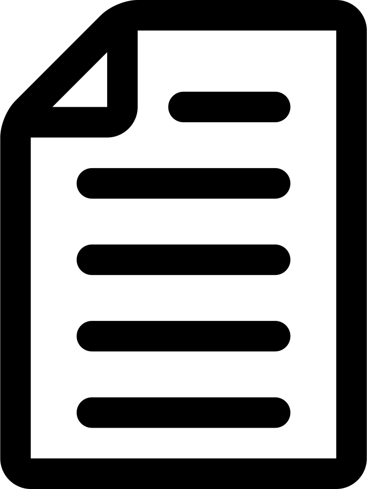 Paper Sheet Svg Png Icon Free Download - Paper Sheet Icon Png (736x980), Png Download