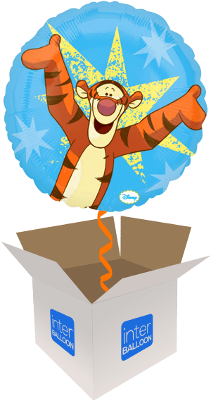 Tigger Winnie The Pooh - Birthday Balloon In A Box (568x568), Png Download