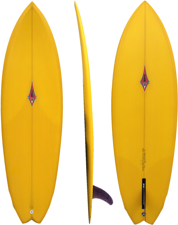 Bates Boards5 Modern Single Fin 5 - Surfboard (750x750), Png Download