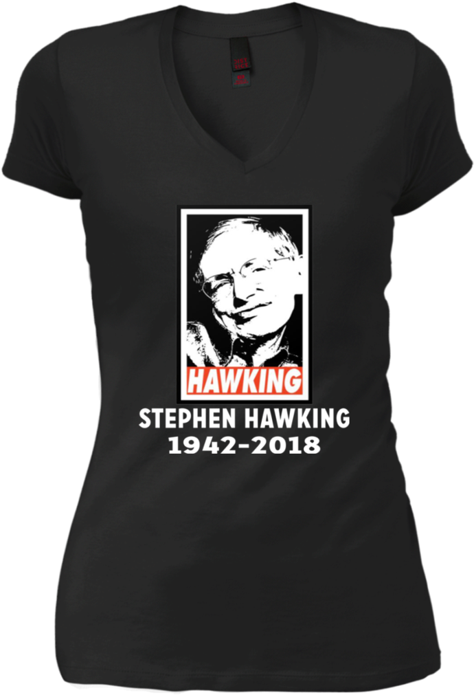 Stephen Hawking Theoretical Physicist 1942 2018 T Shirt - Shirt (1024x1024), Png Download