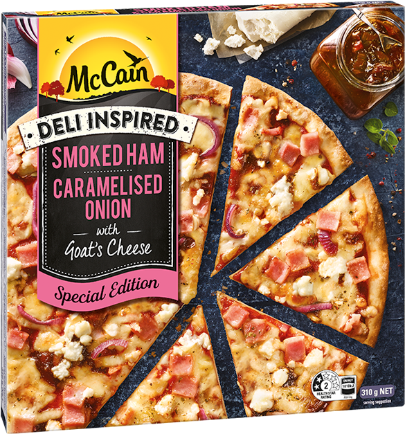 Smoked Ham & Caramelised Onion (720x720), Png Download