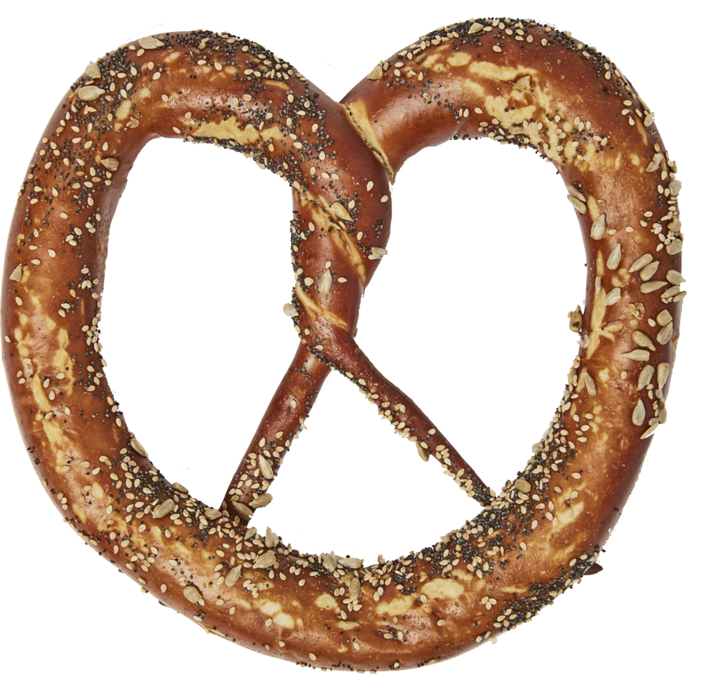 5 X Large Everything Pretzels - Lye Roll (1000x962), Png Download