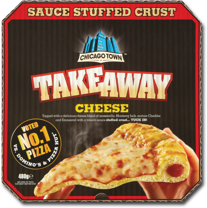 Chicago Town Takeaway Cheese Pizza 480g (800x800), Png Download