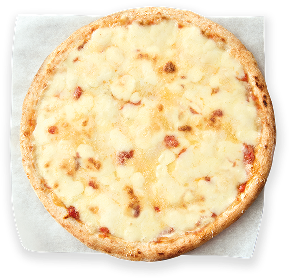 3 Cheese - California-style Pizza (600x653), Png Download