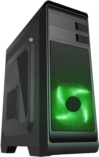 Cit Hero Black Atx Mid Tower Case (600x600), Png Download