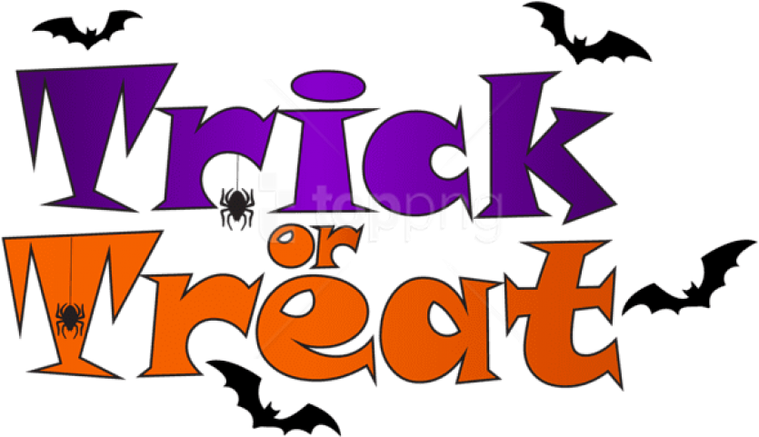 Download Trick Or Treat Png Png Images Background - Trick Or Treat Png (850x502), Png Download