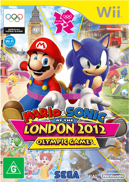 Mario & Sonic At The London 2012 Olympic Games - Mario Vs Sonic London 2012 Wii (600x600), Png Download