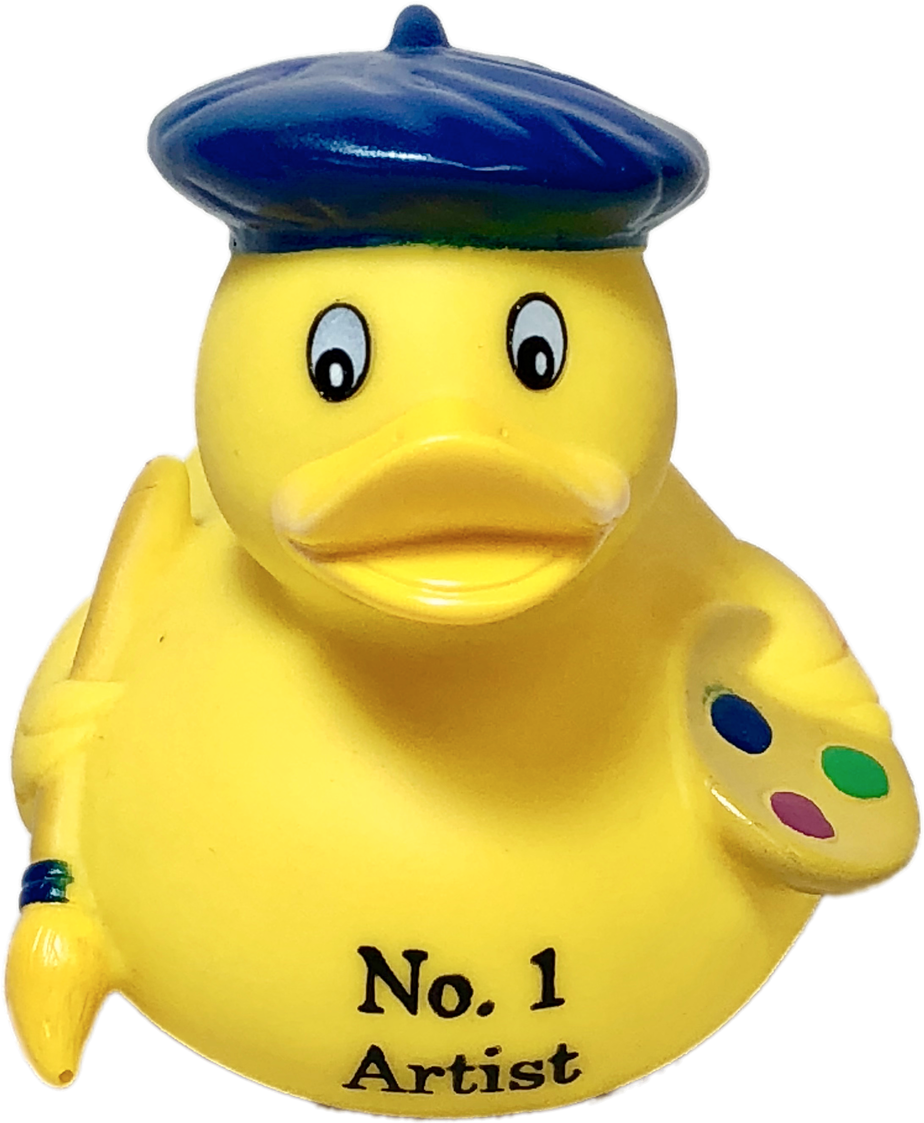 Artist Duck Ducks In The Window Ⓒ - Bath Toy (1280x1280), Png Download