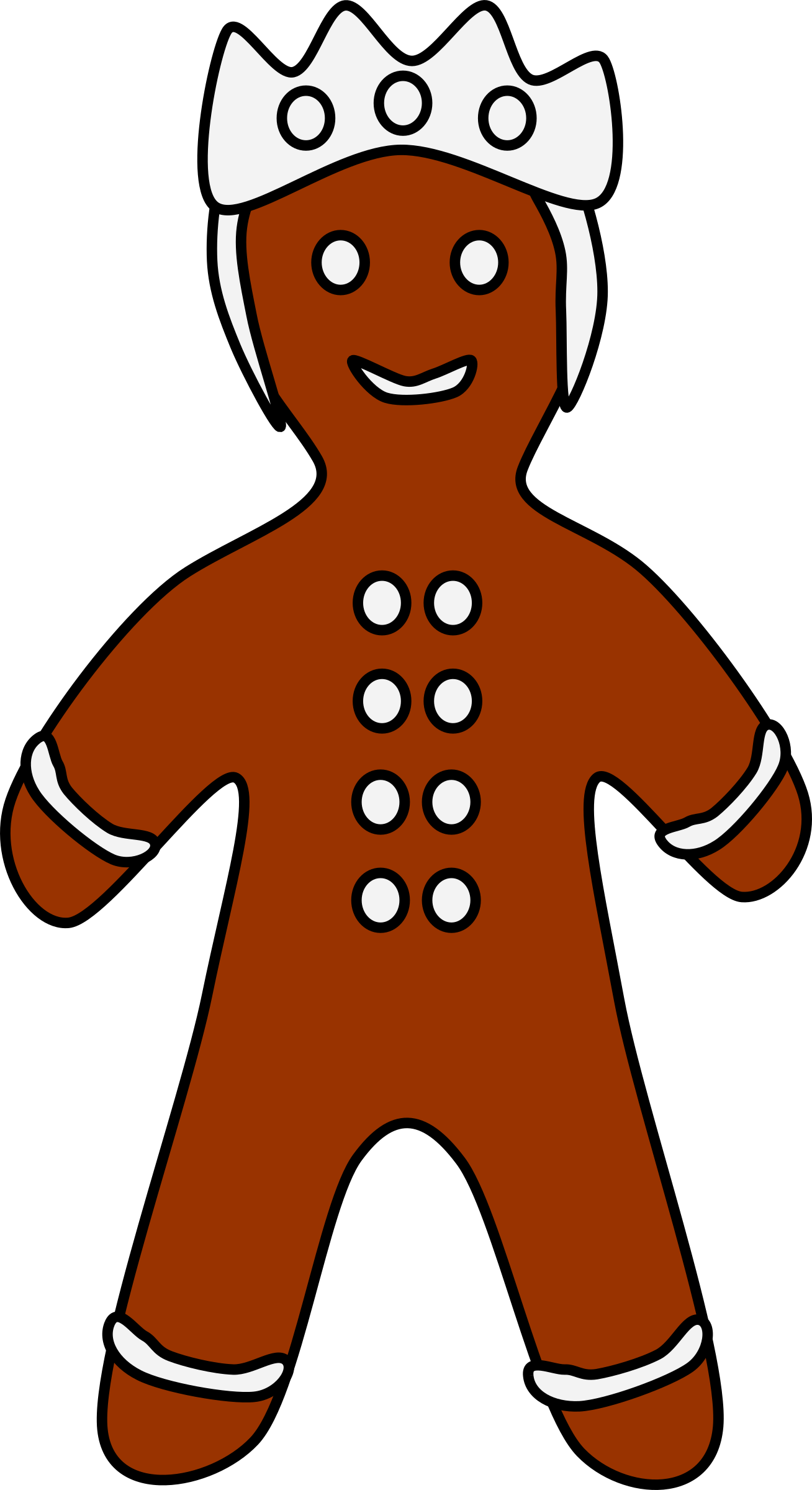 This Free Icons Png Design Of Gingerbread King (1308x2400), Png Download