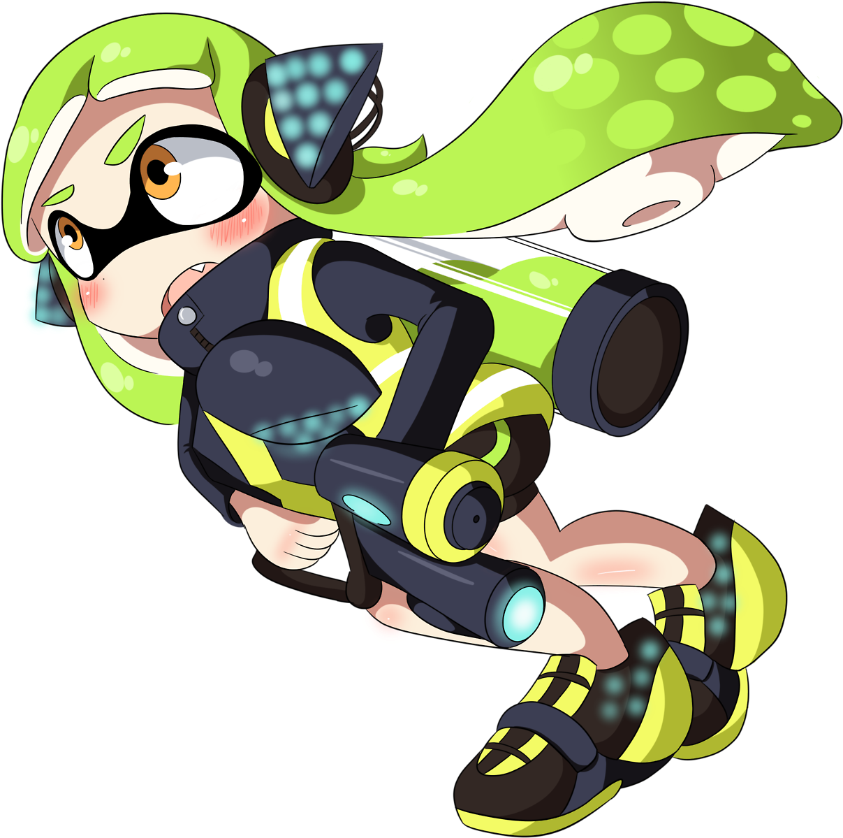 Agent 3 A Small Detail Nobody Ever Seems To Notice - Splatoon 2 Agent 3 Shoes (1280x1327), Png Download