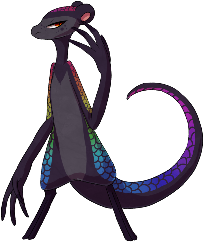 #33 Parasplicer - R - Rainbow Snake - Raffle Close - Illustration (819x975), Png Download