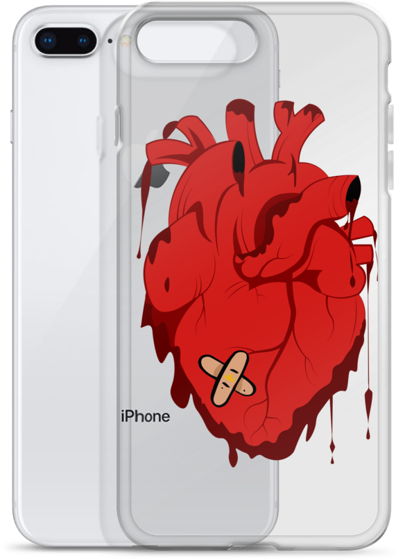 Bleeding Heart Iphone Case - Iphone (1000x1000), Png Download