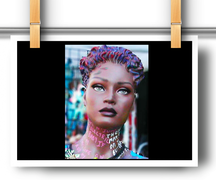 Face - Art (720x600), Png Download