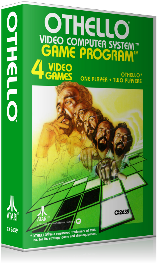 Othello Atari 2600 Game Cover To Fit A Ugc Style Replacement - Flyer (800x900), Png Download