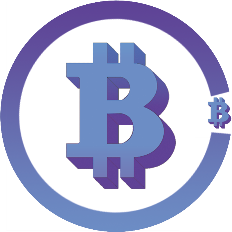 Bbc Cryptocurrency Logo - Blue Bitcoin Transparent (848x849), Png Download