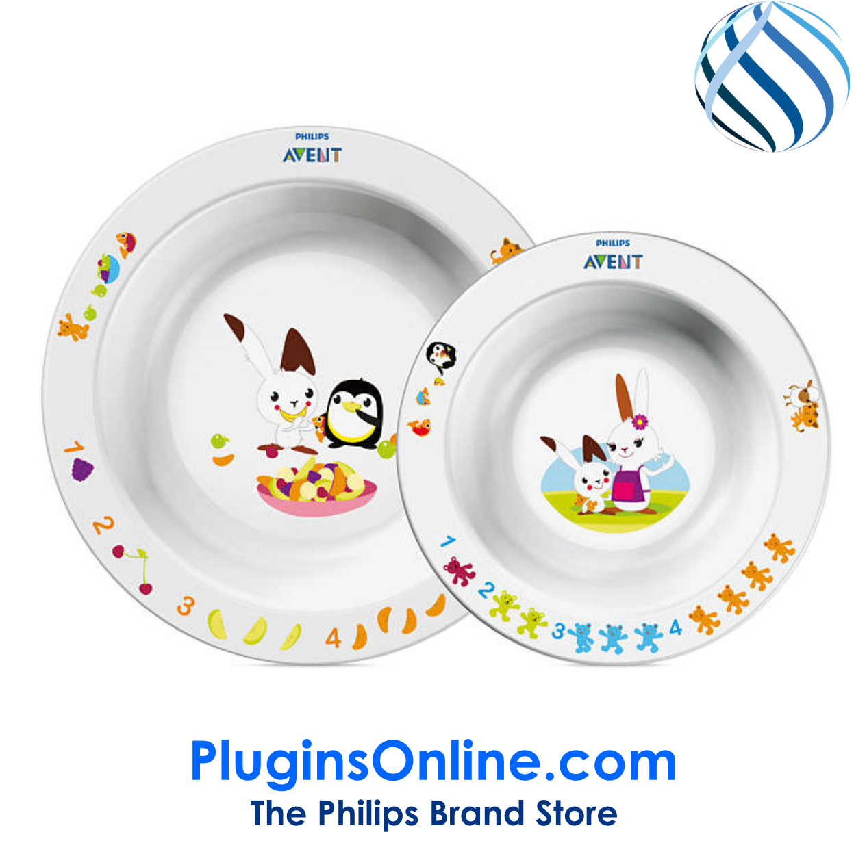 Philips Scf708/00 2 Bowl Set 6m - Scf708 00 (1265x1265), Png Download