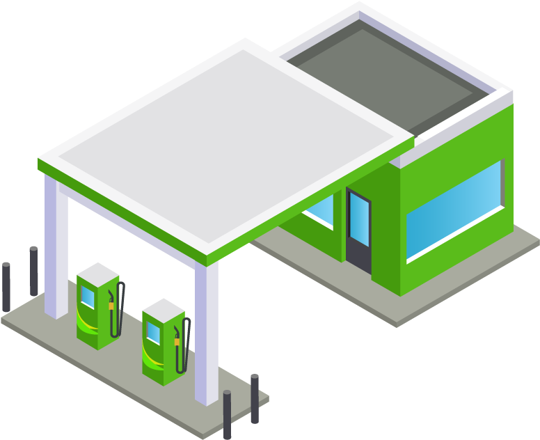 File - Gasolinera - Gasolinera Png (833x833), Png Download