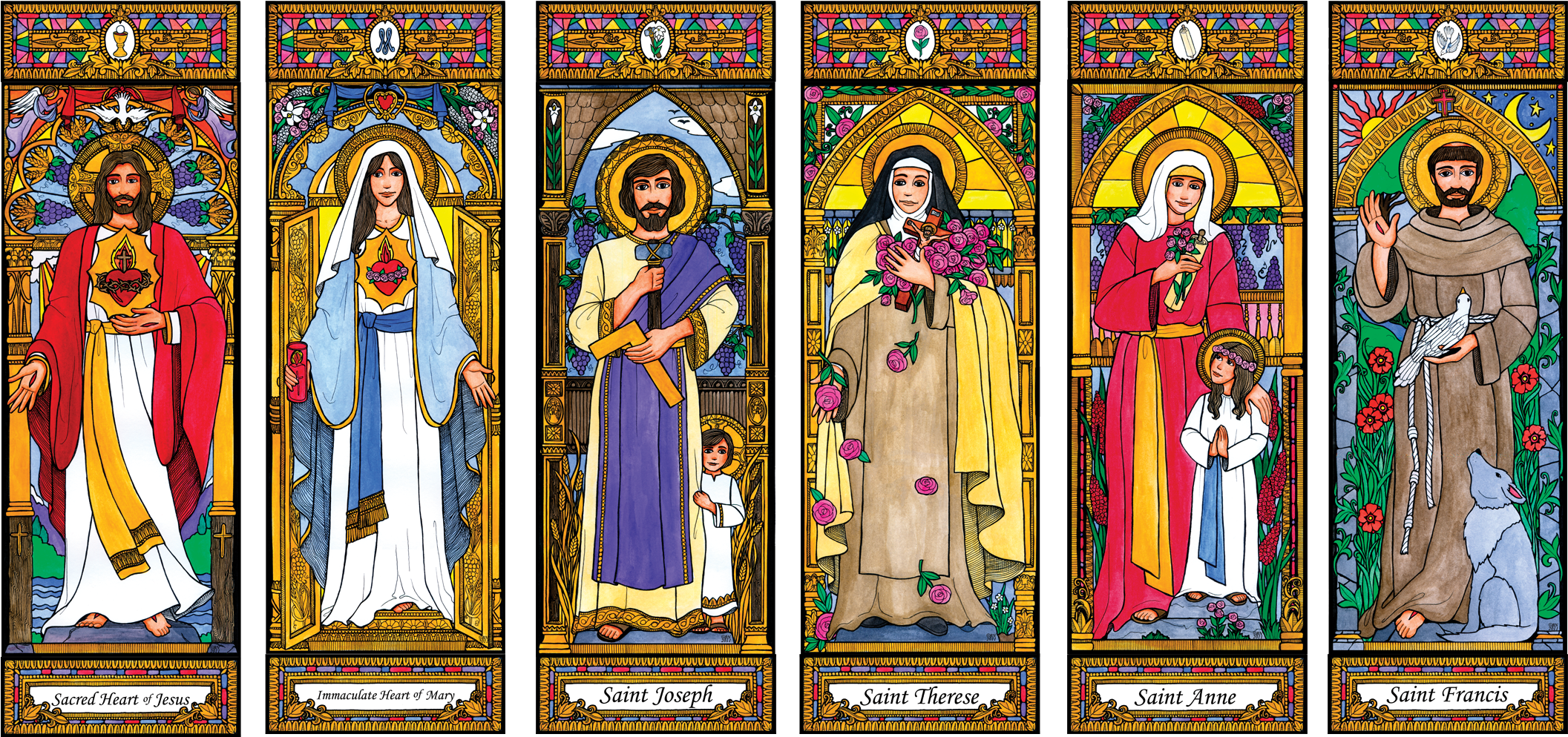 Stained Glass (2160x1033), Png Download