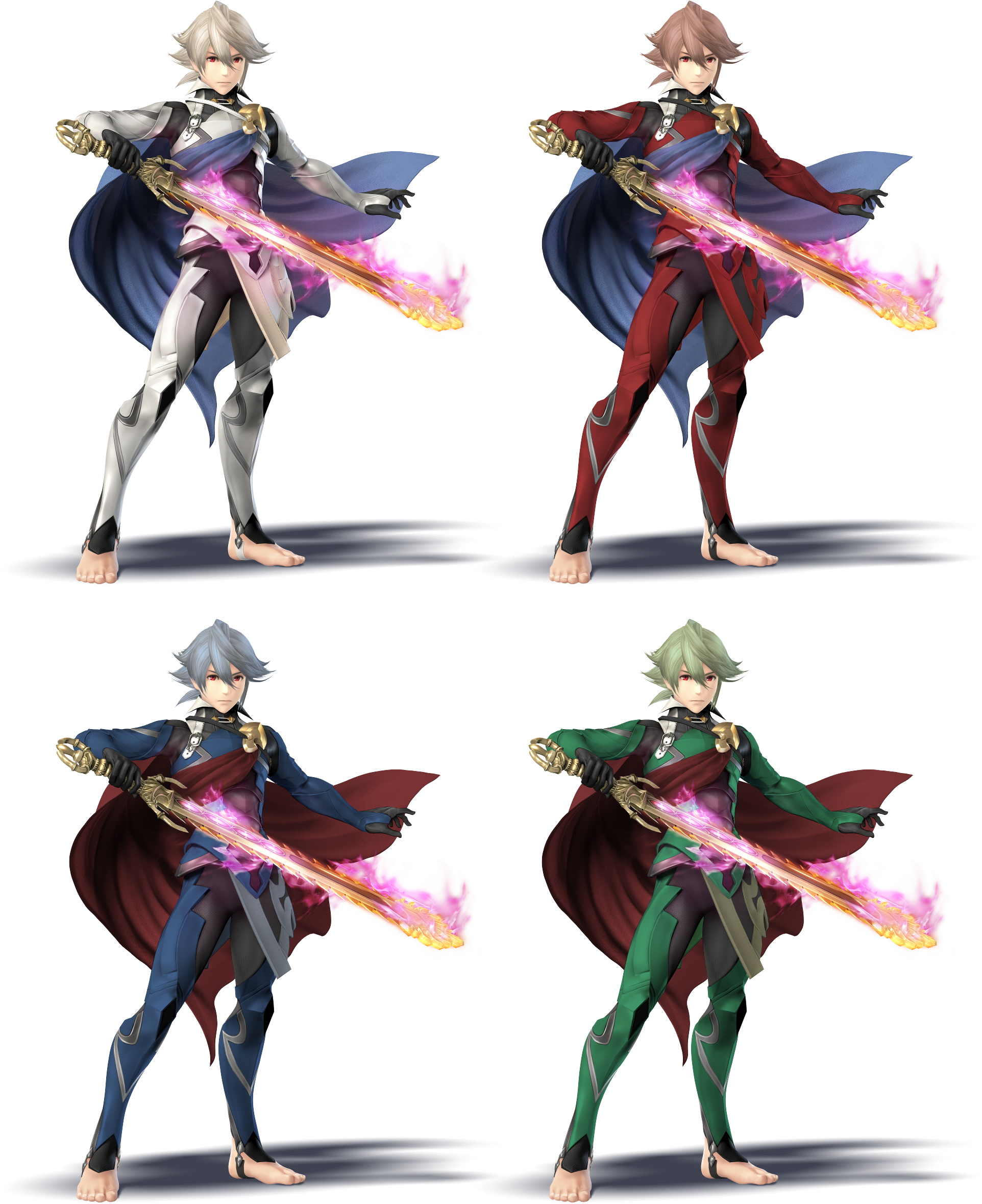 Topic Trailer De Corrin - Corrin Smash Colors (2100x2407), Png Download