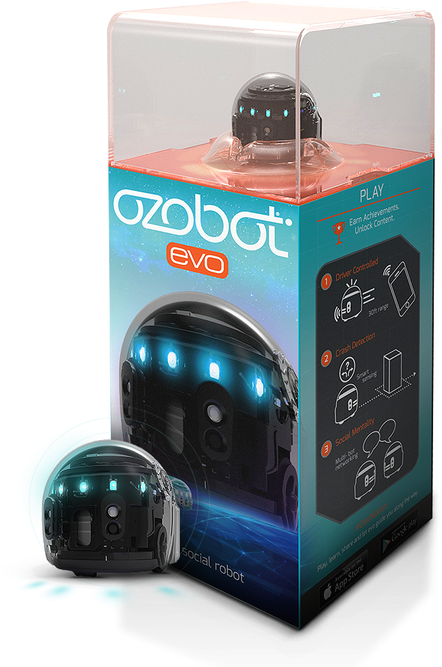Ozobot Evo Box - Ozobot Evo (661x987), Png Download