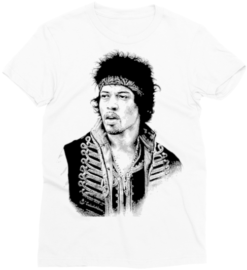 Jimi Hendrix 3 ﻿classic Sublimation Women's T-shirt - Jimi Hendrix (580x580), Png Download