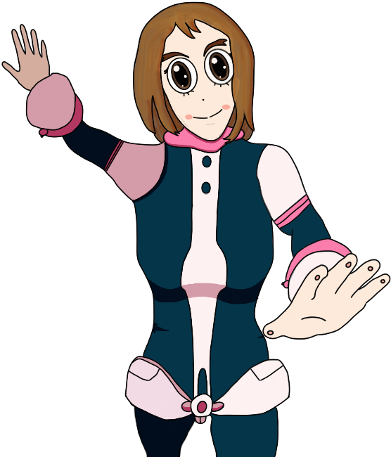 Tsuyu Tag My Hero Academia Art - Cartoon (556x650), Png Download