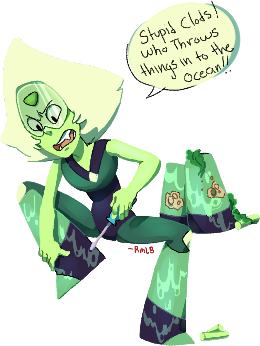 Peridot's Double Lariat - Cartoon (1280x1820), Png Download
