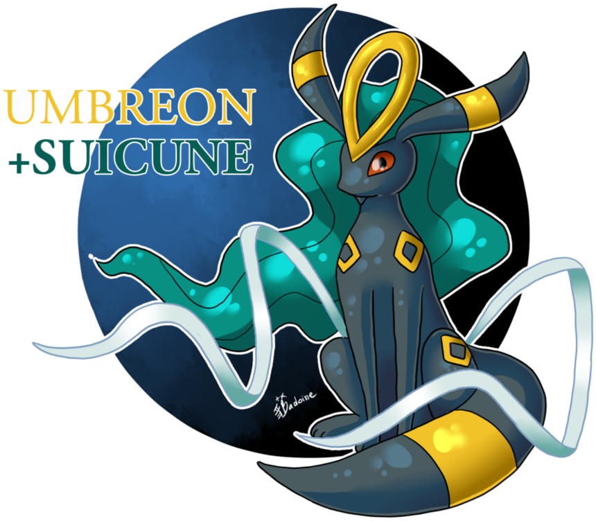987 X 809 1 - Pokemon Fusion Umbreon (987x809), Png Download