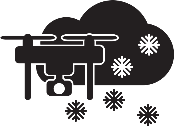 Drone Icon Design Free Snow Mountain Altitude Cloudy (700x700), Png Download