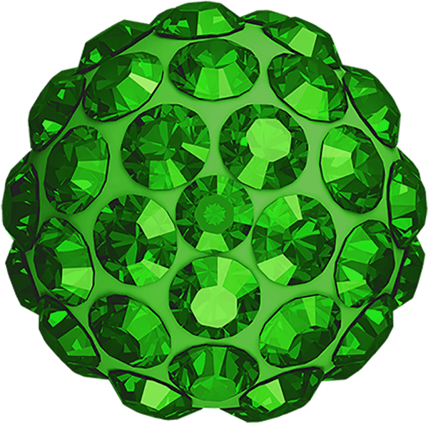 Strass Bead Half Drilled 10mm Swarovski Peridot - Circle (600x600), Png Download