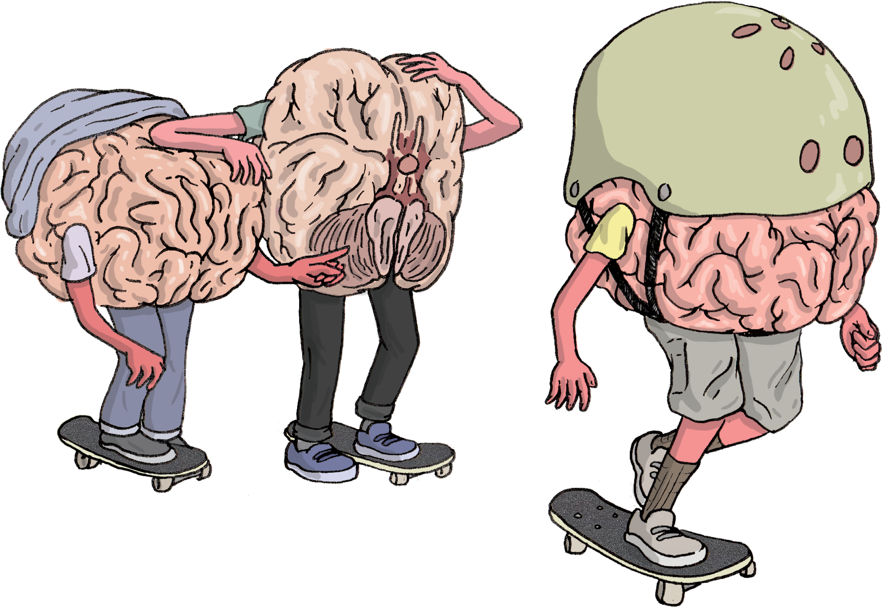 It's Worth Noting That There's Been No Significant - Skateboarders Brain (2000x1210), Png Download