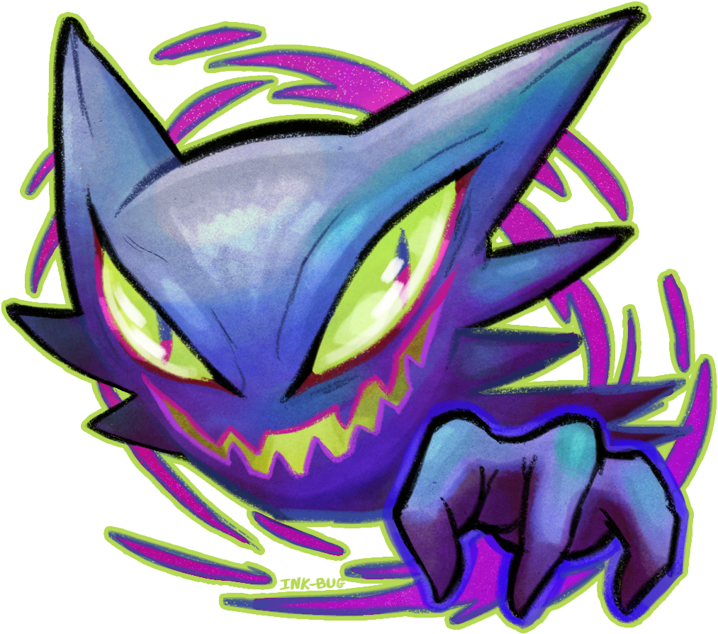 I Made A Haunter For My Friend Albinolupin - Illustration (1022x1022), Png Download