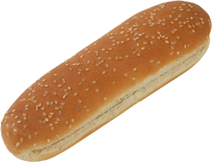 Bun, Hot Dog, Baguette, Bread, Hot Dog Bun Png Image - Sesame Hot Dog Bun (800x800), Png Download