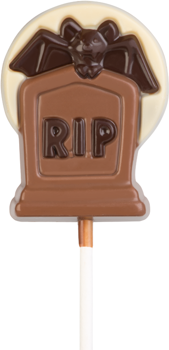 Lolly Halloween "gravestone" - Chocolate (800x800), Png Download