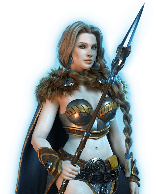 Call Of The Valkyries - Woman Warrior (800x640), Png Download