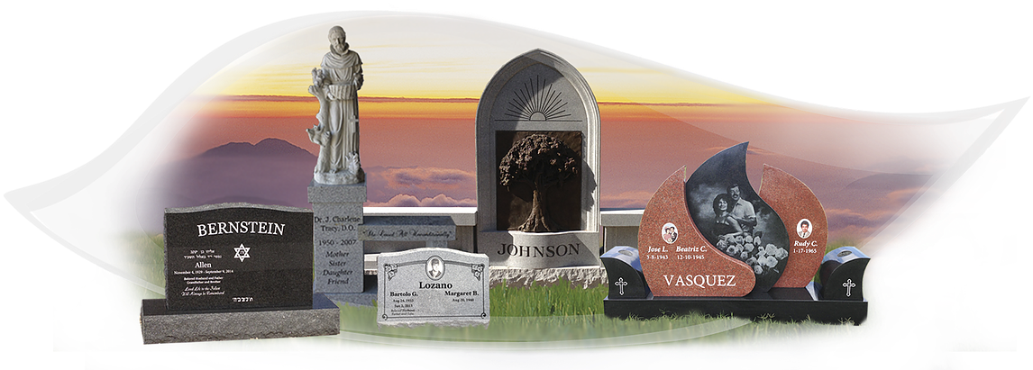 At Western Monument - Headstone (1201x438), Png Download
