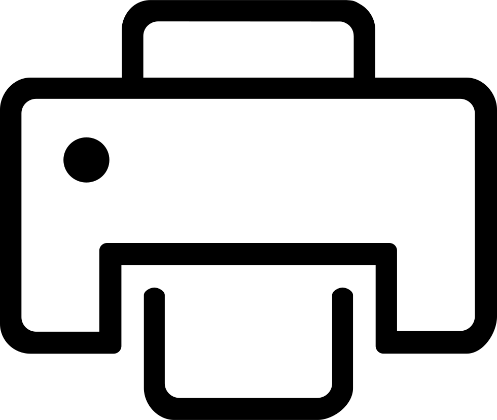 Print Svg (980x828), Png Download
