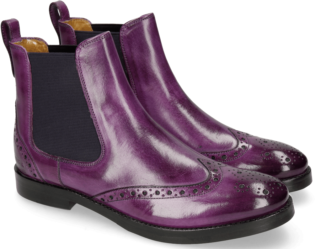 Ankle Boots Amelie 5 Viola Elastic Purple - Melvin Hamilton Xandel 2 (1024x1024), Png Download