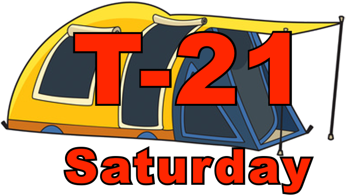 Campsite T-21 Saturday (850x483), Png Download