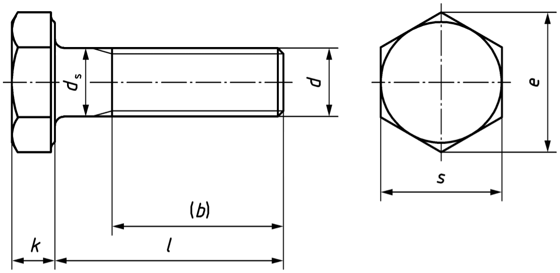 Basic Bolt Dimensions Image - Diagram (1369x606), Png Download