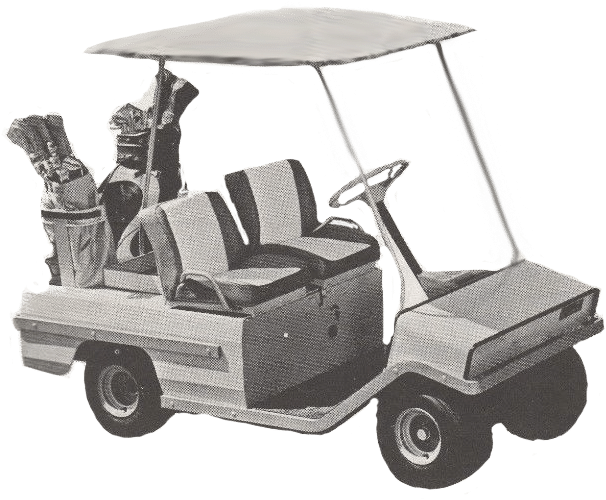 1973-75 Golfster 36v Trophy - Golf Cart (696x644), Png Download