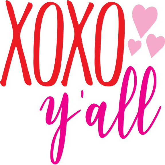 Everyday Party Magazine Xoxo Y'all - Xoxo Yall (576x576), Png Download