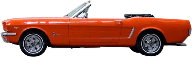 Ford Mustang Convertible, 1964, Farbe - Ford Mustang 1964 Png (827x554), Png Download