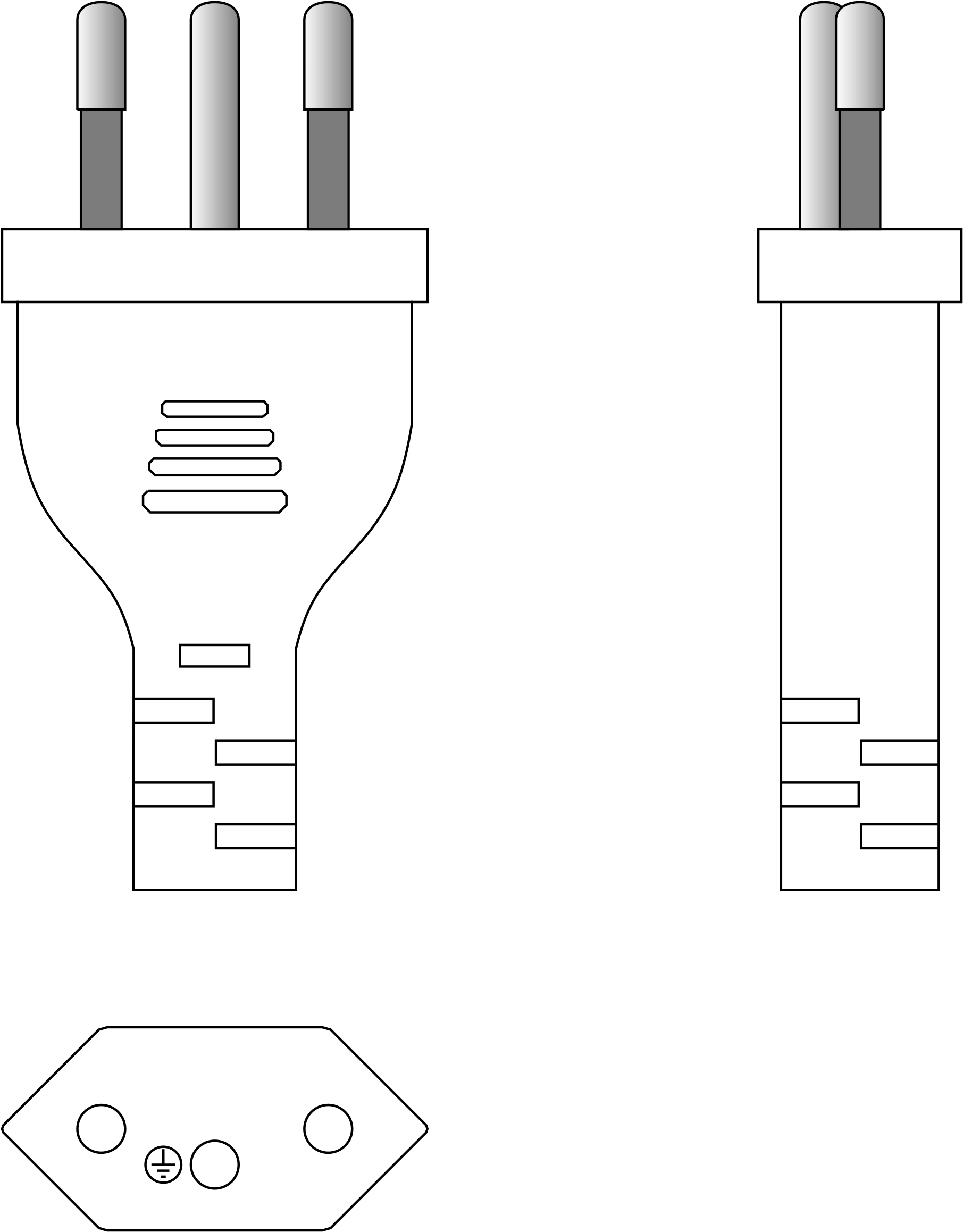 This Free Icons Png Design Of Brasil Plug (1894x2400), Png Download