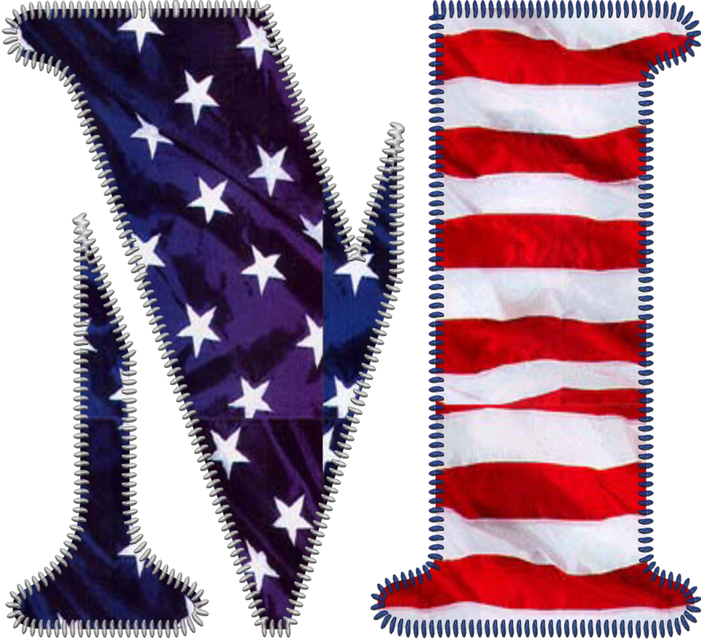 Patriotic Letter M Beautiful Lettering, Letters And - Patriotic Letter R (1024x933), Png Download